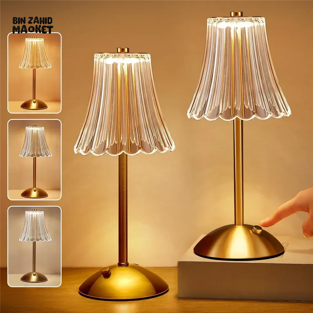 LED TOUCH TABLE LAMP USB NIGHT LIGHT EYE-PROTECTION READING LIGHT