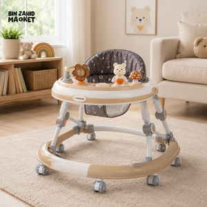LITTLE EXPLORER BABY WALKER - BROWN