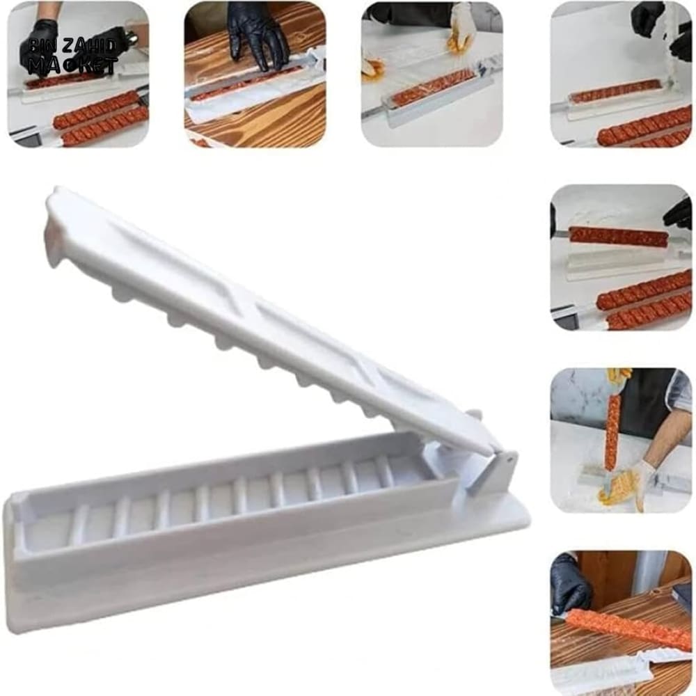 LONG SKEWER KEBAB MAKER MANUAL KABOB MOLD KEBAB PRESS GRILL SKEWER MOLD
