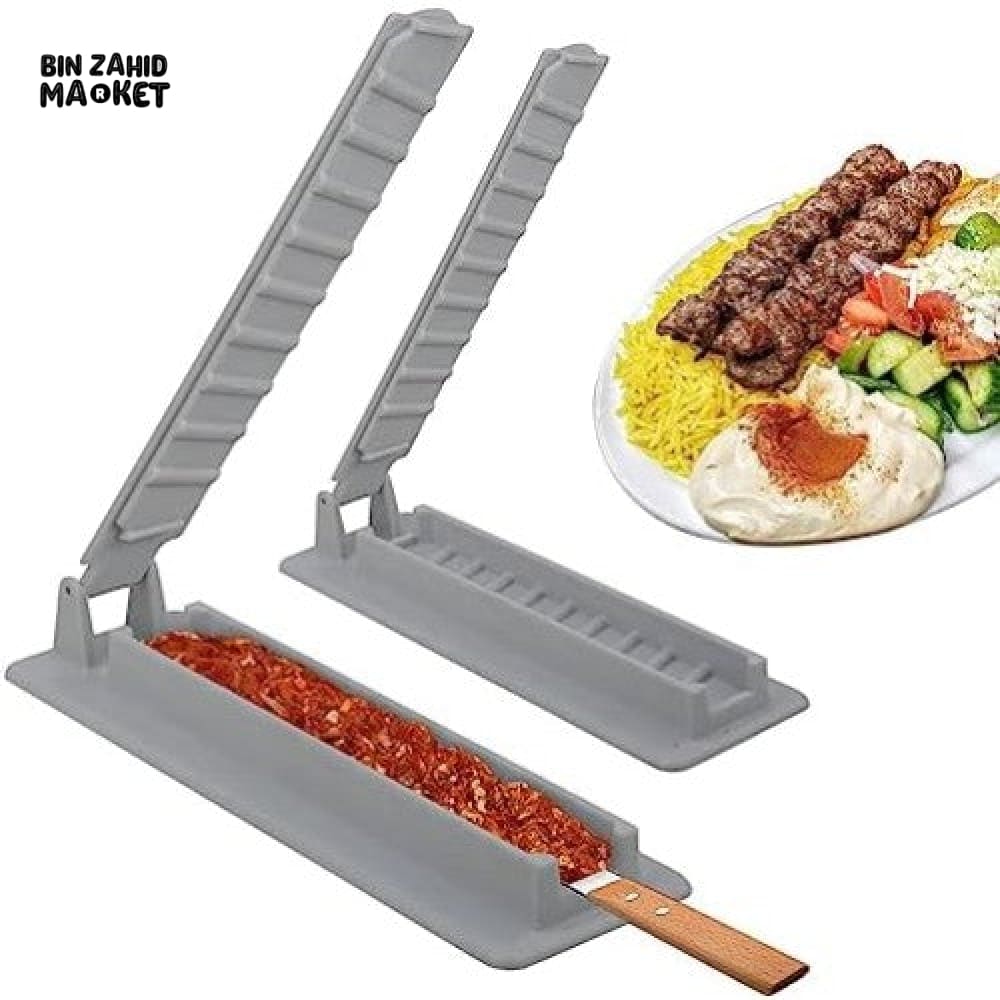 LONG SKEWER KEBAB MAKER MANUAL KABOB MOLD KEBAB PRESS GRILL SKEWER MOLD