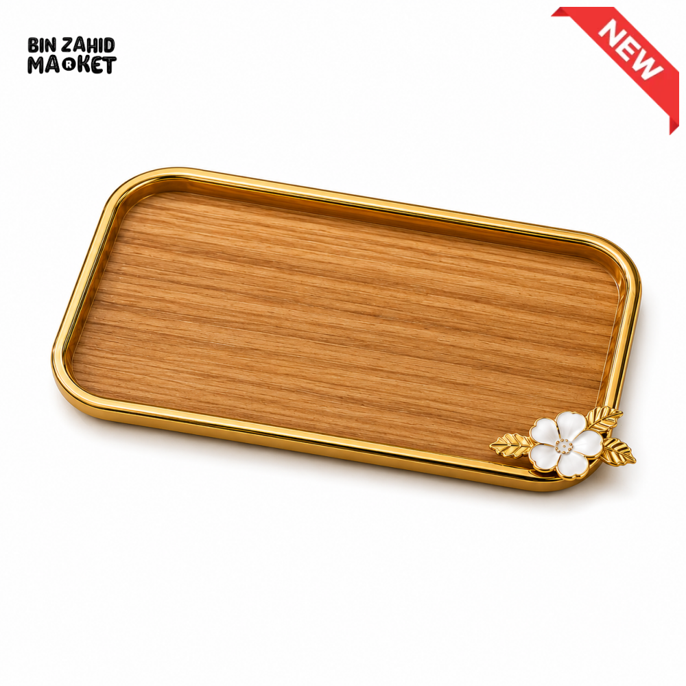 LUXEWOOD PREMIUM WOODEN SERVING PLATTER - SMALL