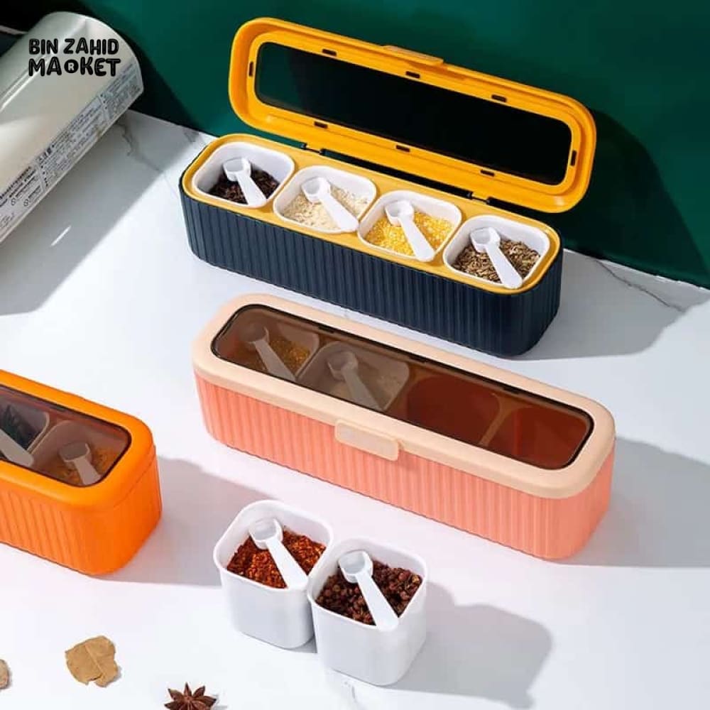 LUXOR 4 GRIDS INTEGRATED SPICE BOX