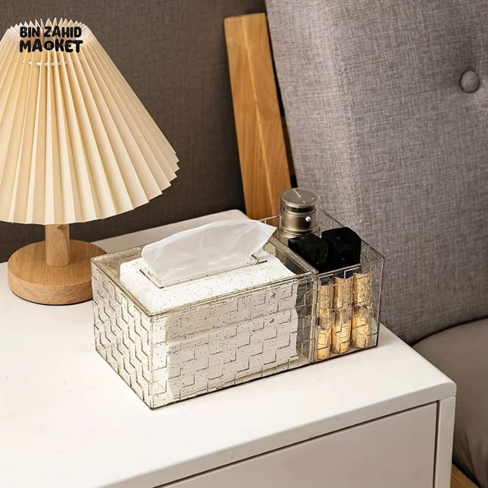LUXOR ACRLYLIC TISSUE BOX WITH HOLDER