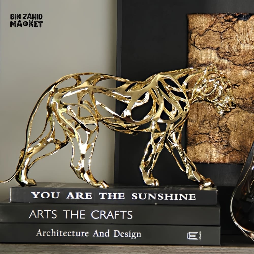 LUXOR METAL LION SCULPTURE VERSATILE DECORATIVE