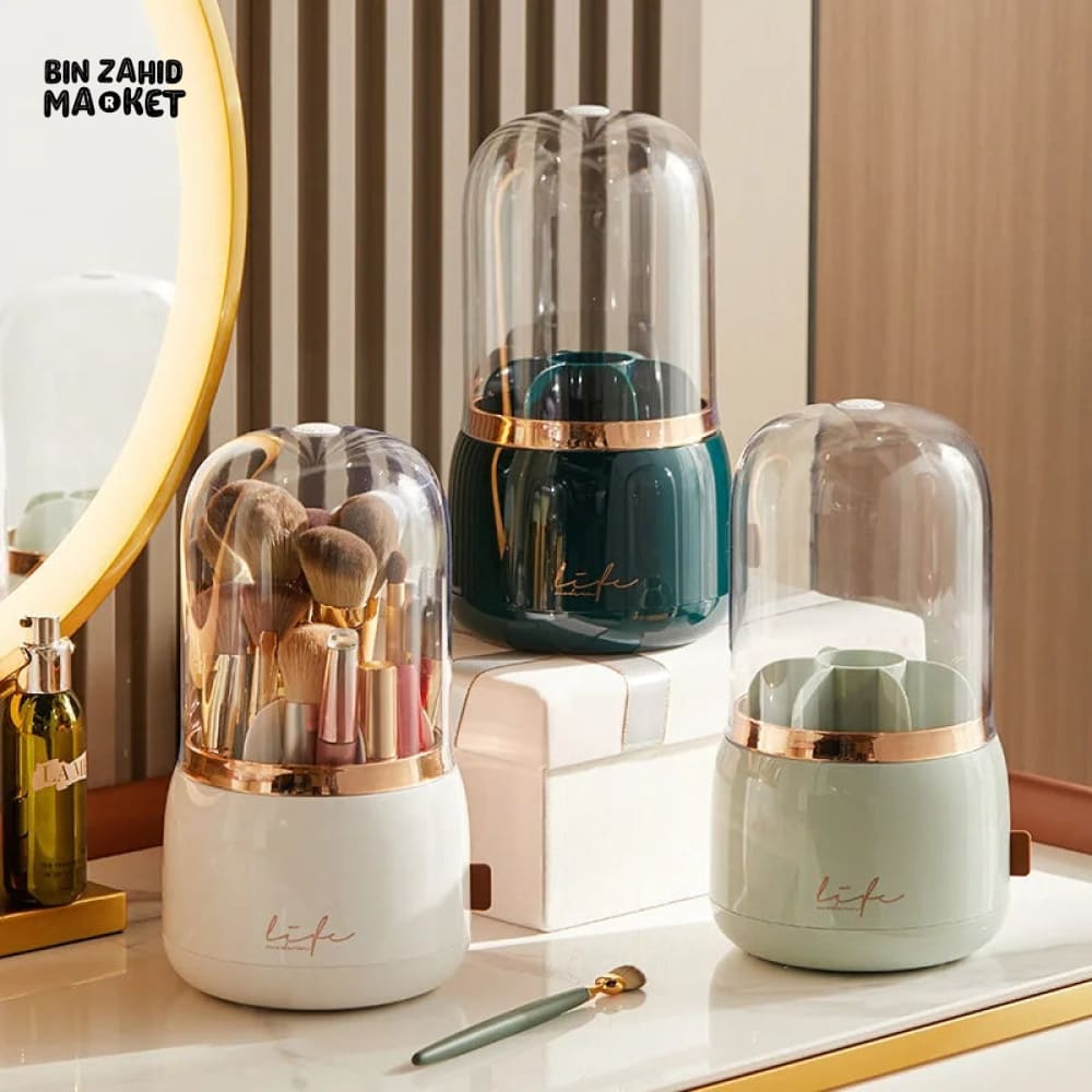 LUXOR ROTATING MAKEUP BRUSH ORGANIZER