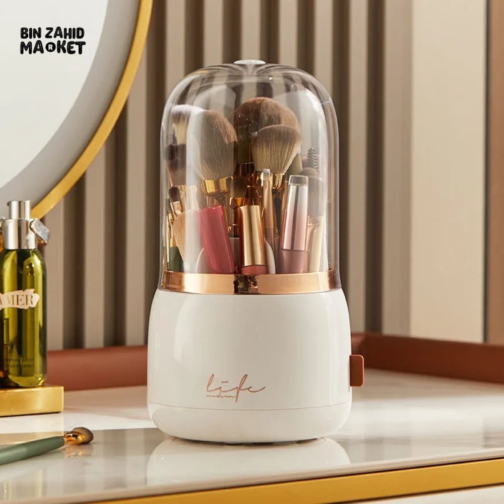 LUXOR ROTATING MAKEUP BRUSH ORGANIZER
