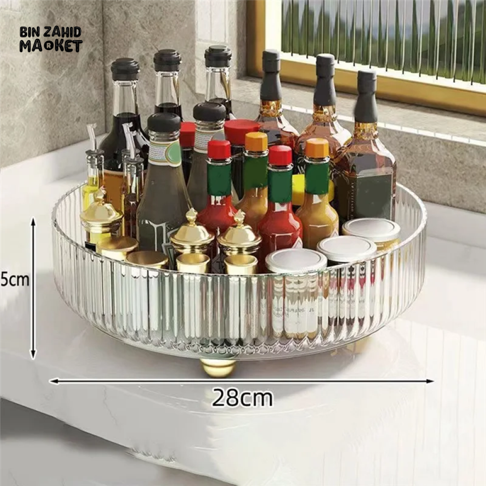 LUXOR ROTATING STORAGE TRAY - ACRYLIC
