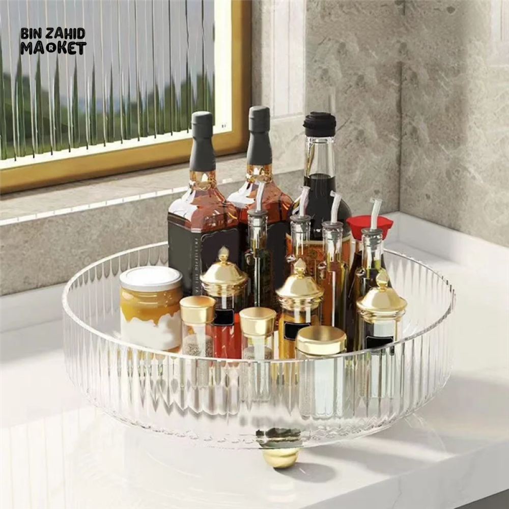 LUXOR ROTATING STORAGE TRAY - ACRYLIC