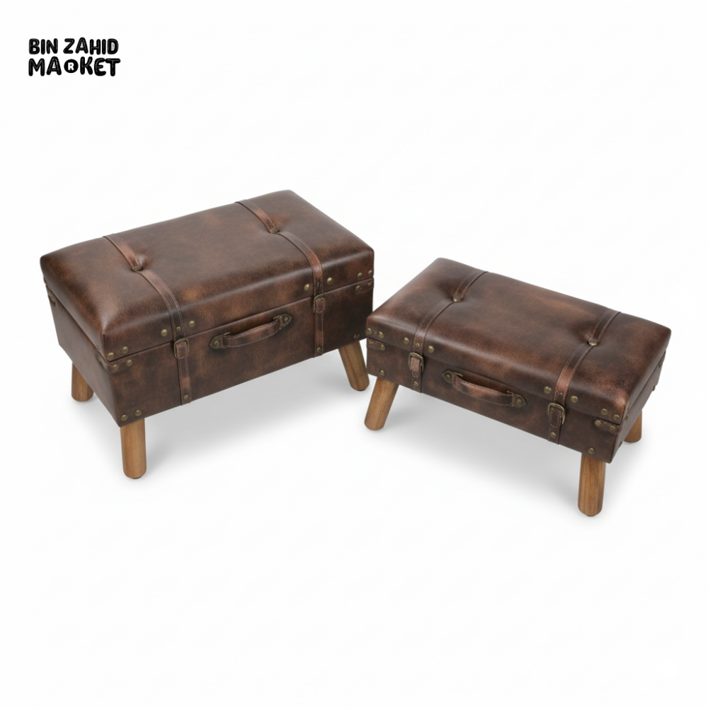 LUXORA STORAGE BOX + STOOL 2PCS SET – 21413