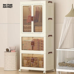 LUXORMOVE 3 LAYERS LARGE CAPACITY FOLDING STORAGE CABINETS - BZM-102588