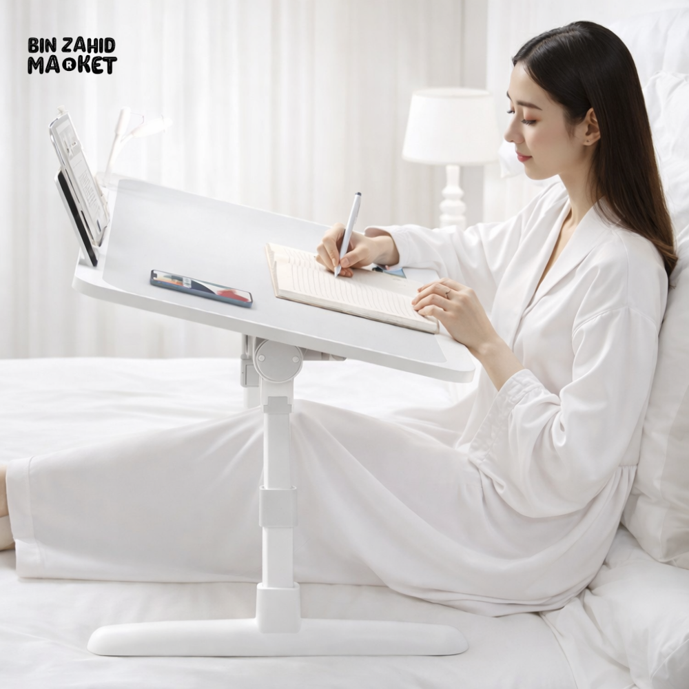 LUXORMOVE FOLDABLE PORTABLE LAPTOP BED & SOFA TABLE – MULTI-PURPOSE STUDY WORK & WRITING DESK