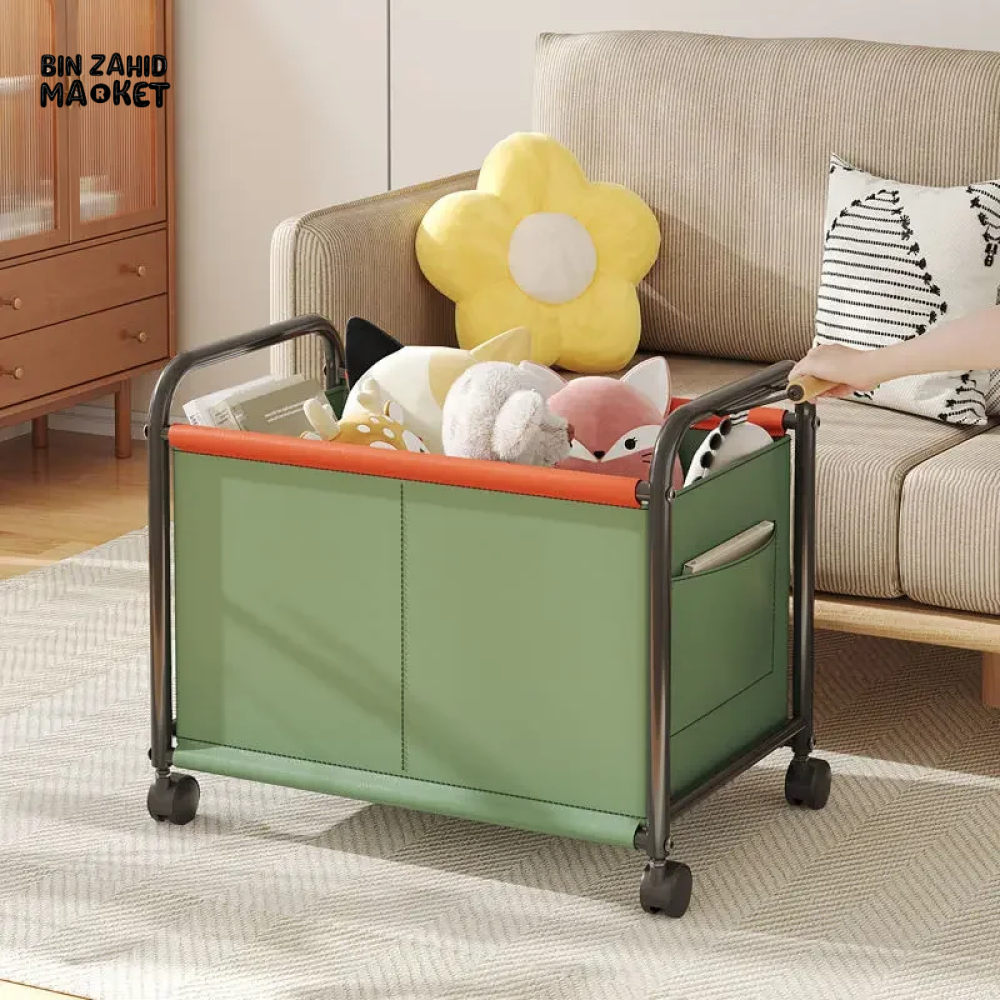 LUXORMOVE HIGH CAPACITY TROLLEY STORAGE BOX MULTI-PURPOSE ORGANIZER FOR TOYS SNACKS BOOKS CLOTHES & BEDROOM ESSENTIALS HOME & LIVING ROOM STORAGE RACK