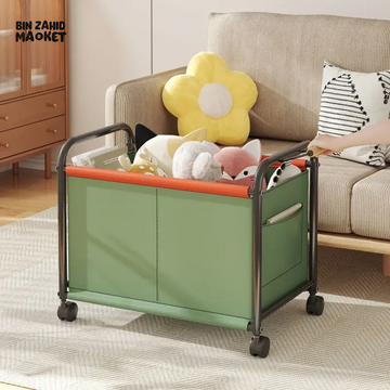 LUXORMOVE HIGH CAPACITY TROLLEY STORAGE BOX MULTI-PURPOSE ORGANIZER FOR TOYS SNACKS BOOKS CLOTHES & BEDROOM ESSENTIALS HOME & LIVING ROOM STORAGE RACK