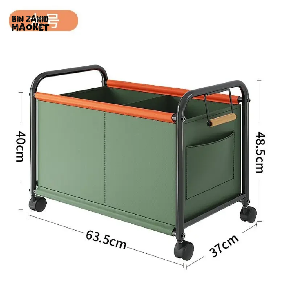 LUXORMOVE HIGH CAPACITY TROLLEY STORAGE BOX MULTI-PURPOSE ORGANIZER FOR TOYS SNACKS BOOKS CLOTHES & BEDROOM ESSENTIALS HOME & LIVING ROOM STORAGE RACK