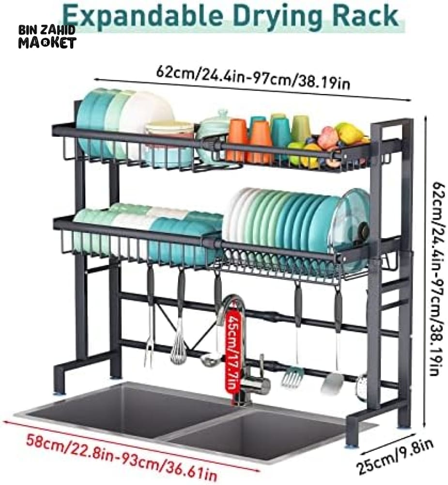 LUXORMOVE KITCHEN DISHES RACK - DUAL LAYERS