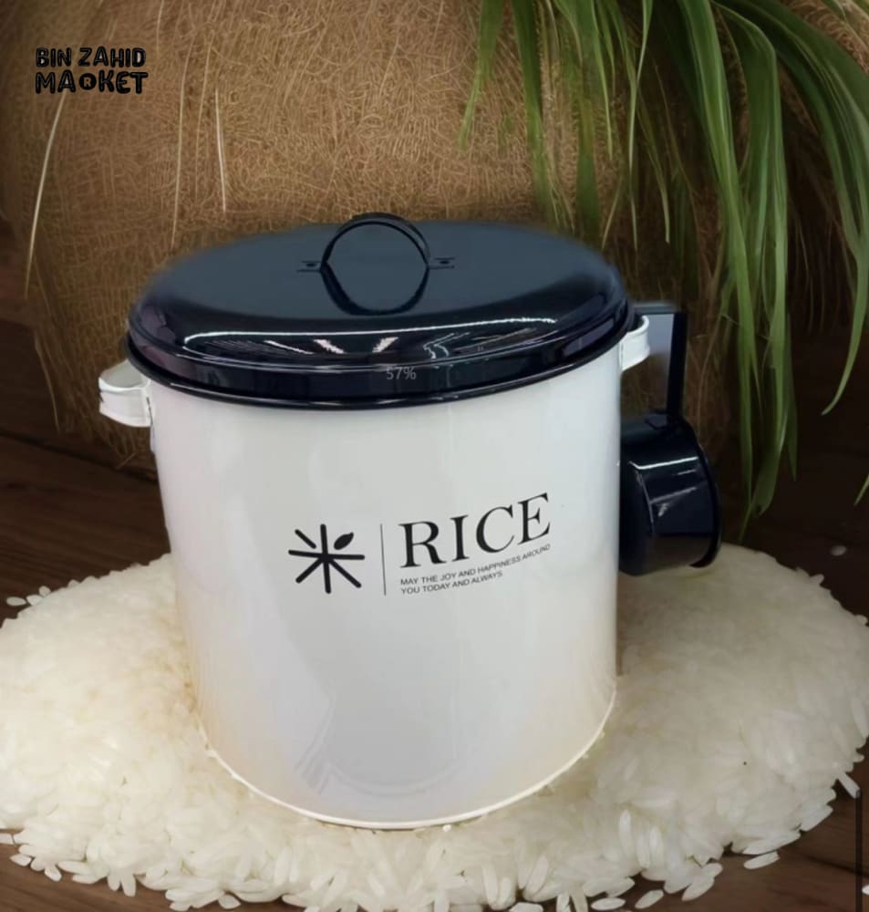 LUXORMOVE METAL RICE CANISTER – MOISTURE-PROOF SEAL DURABLE BUILD