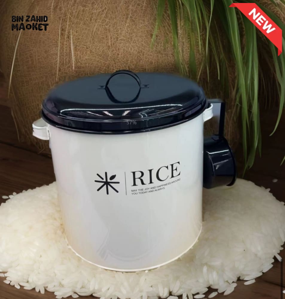 LUXORMOVE METAL RICE CANISTER – MOISTURE-PROOF SEAL DURABLE BUILD