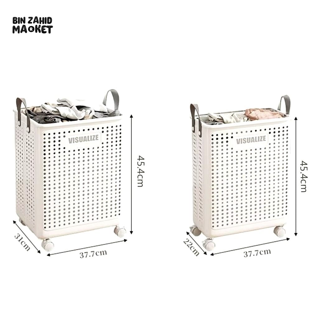 LUXORMOVE MOVEABLE FOLDING LAUNDRY BASKET