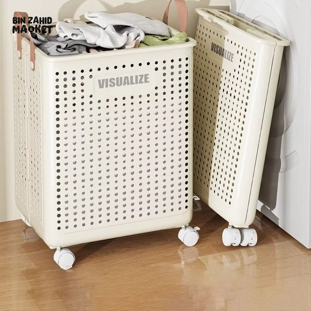 LUXORMOVE MOVEABLE FOLDING LAUNDRY BASKET