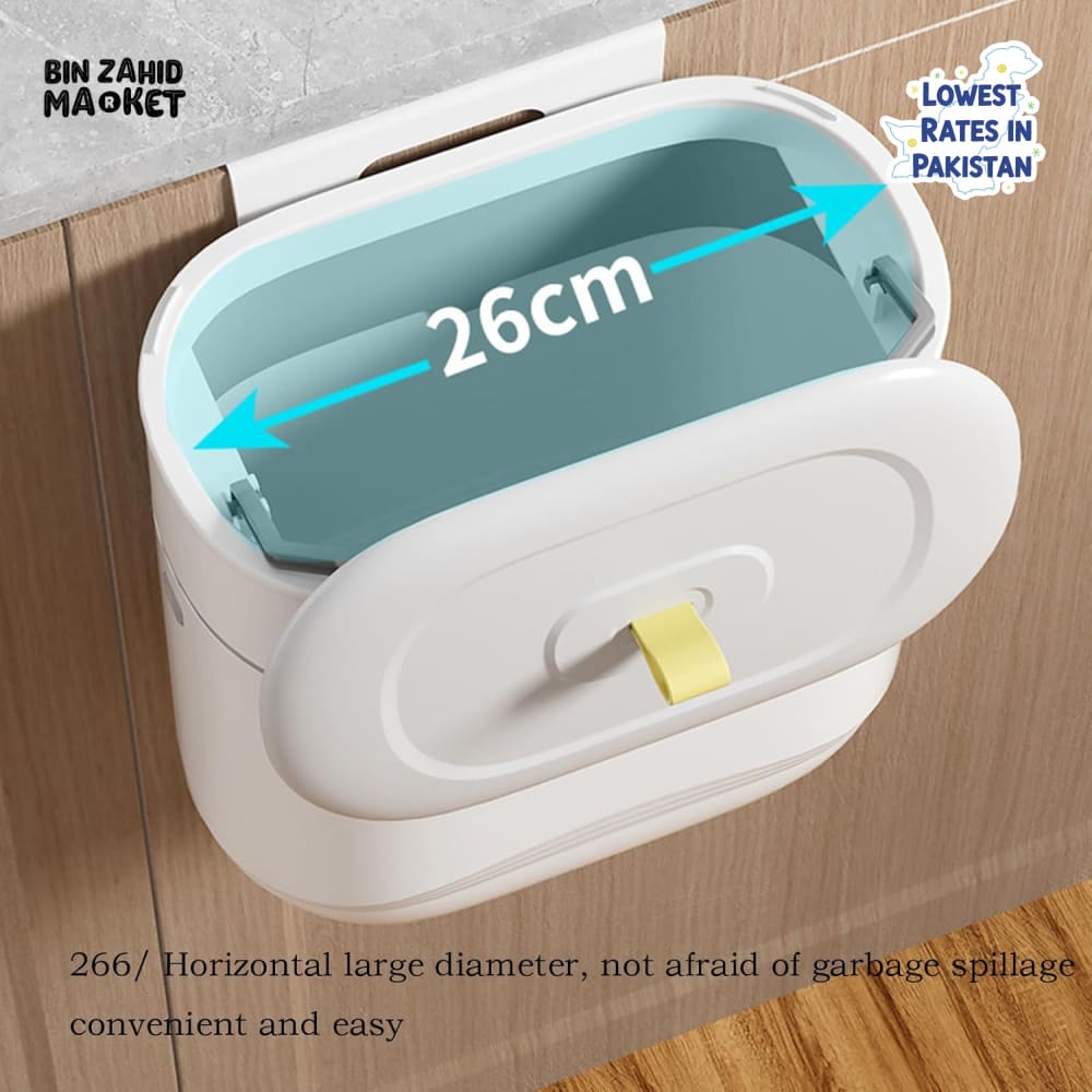 LUXORMOVE MOVEABLE HANGING TRASH BIN - FLIP LID