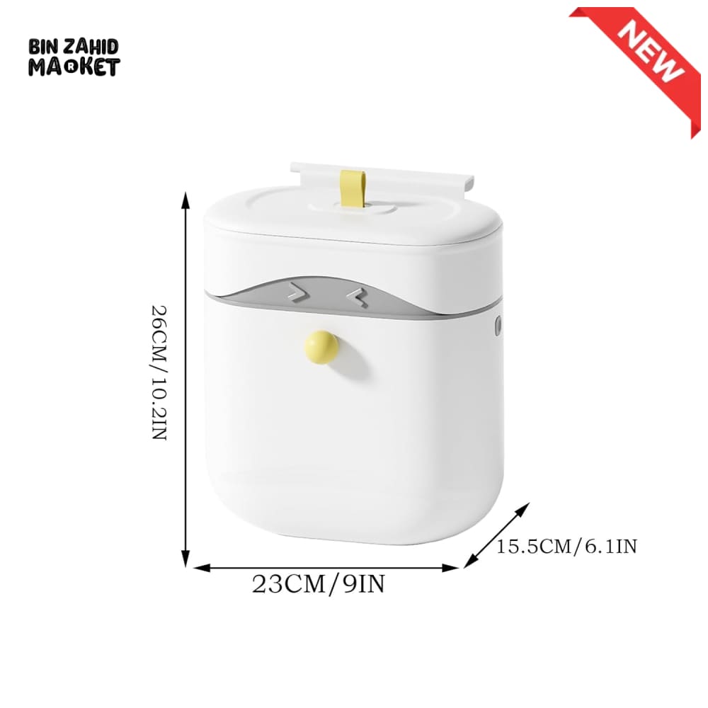 LUXORMOVE MOVEABLE HANGING TRASH BIN - FLIP LID