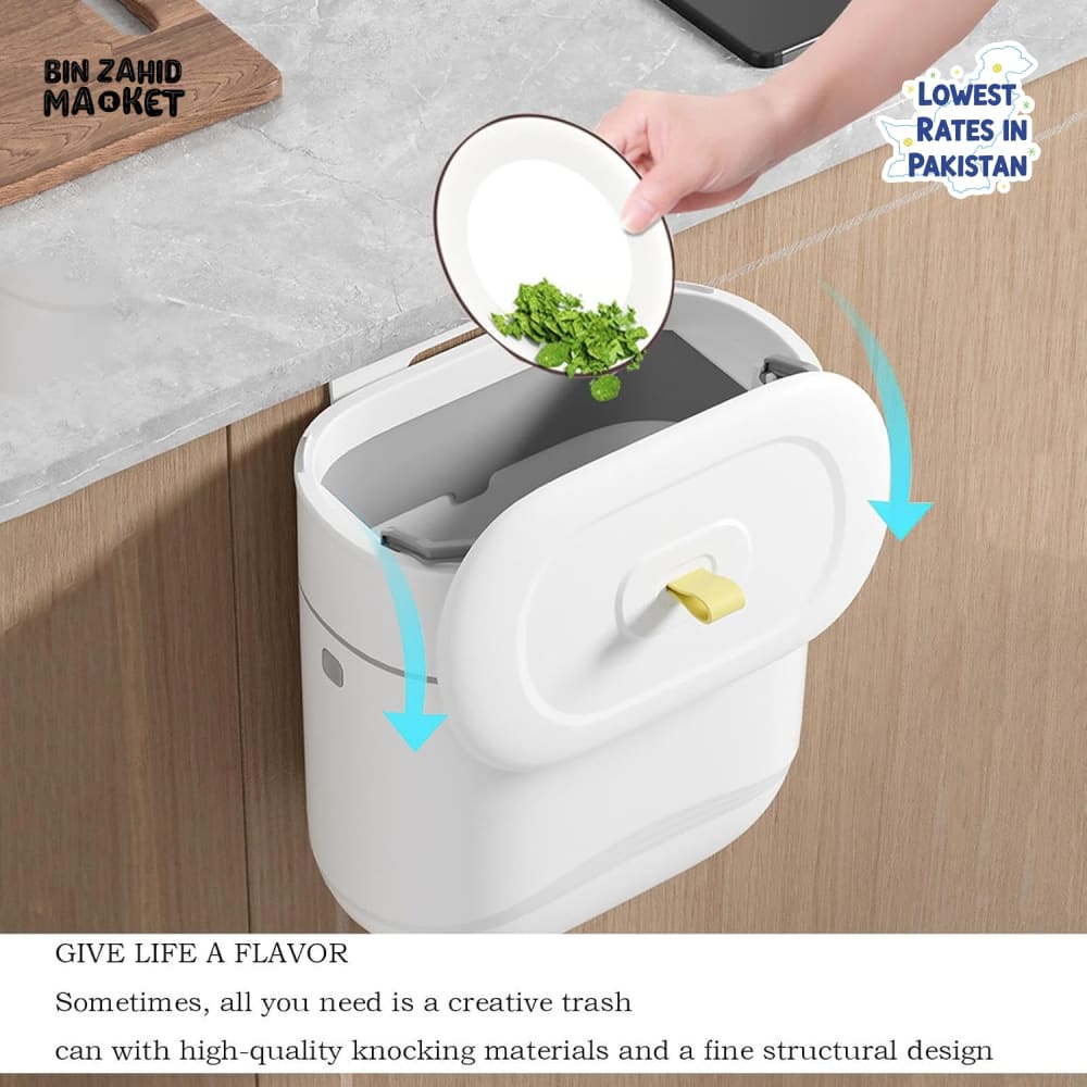 LUXORMOVE MOVEABLE HANGING TRASH BIN - FLIP LID