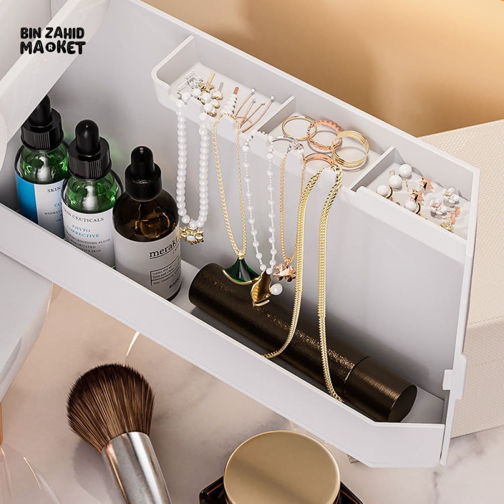 LUXORMOVE SIGNATURE DUSTPROOF COSMETIC & SKINCARE ORGANIZER WITH DRAWERS