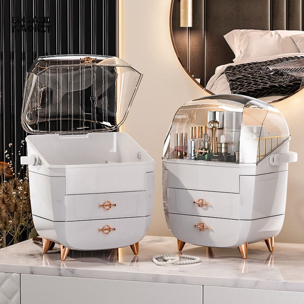 LUXORMOVE SIGNATURE DUSTPROOF COSMETIC & SKINCARE ORGANIZER WITH DRAWERS