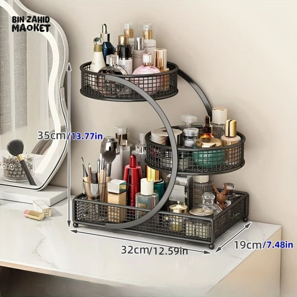 LUXORMOVE VANITY COUNTERTOP COSMETICS RACK – LIPSTICK & SKINCARE ORGANIZER