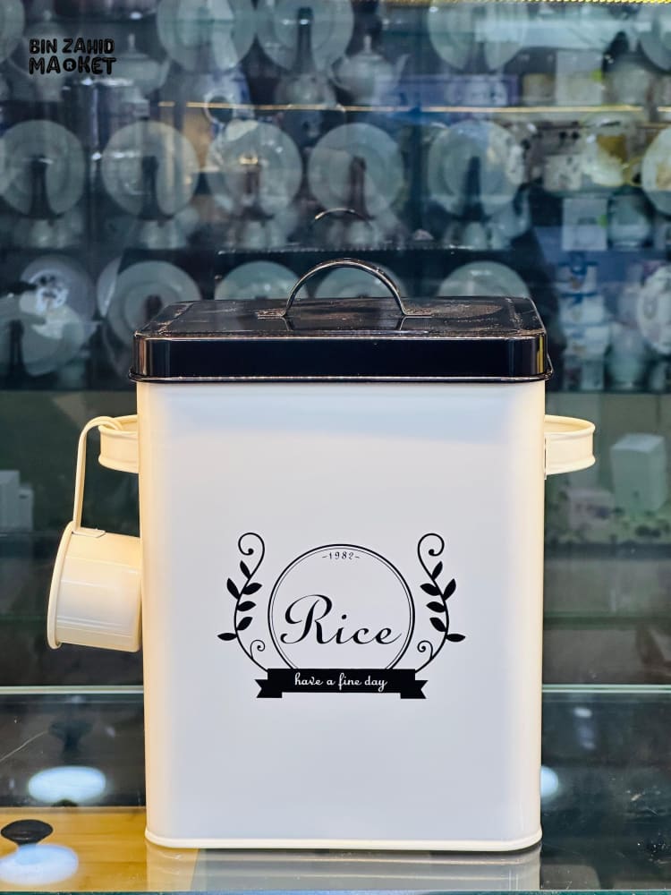 LUXURMOVE METAL AIRTIGHT RICE CONTAINER 5 LITRES