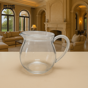 LUXURWARE ACRYLIC JUG – ELEGANT WATER & JUICE PITCHER WITH HANDLE FOR SERVING - CLEAR BKY034(BH0023)