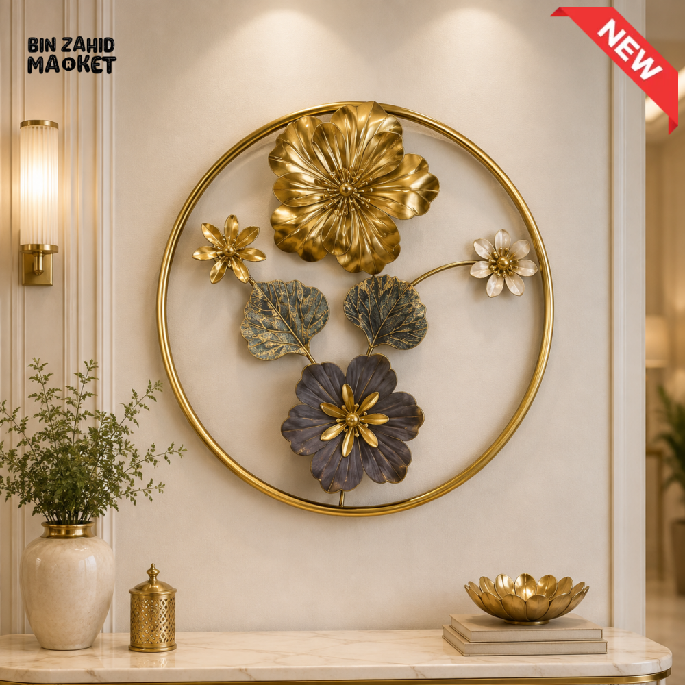 LUXURY 3D METAL FLORAL FRAME WALL DECOR