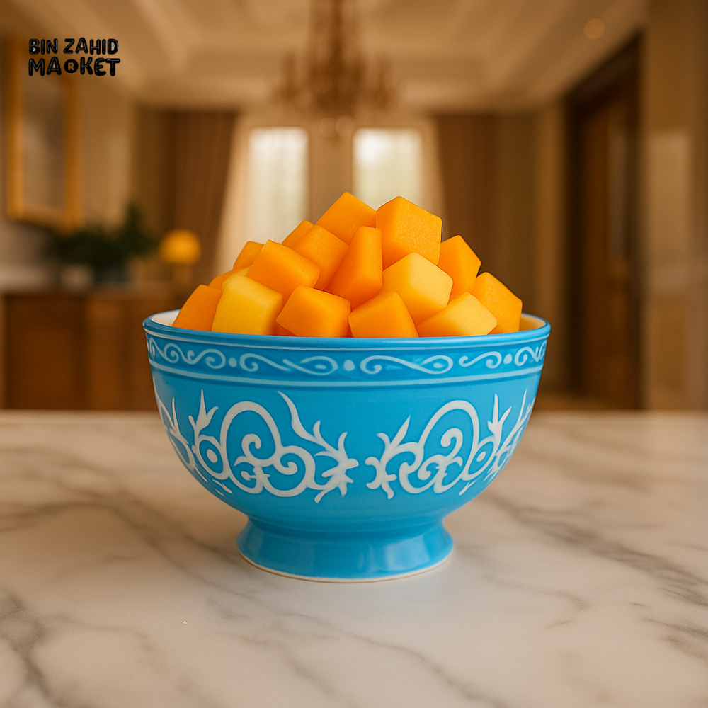 LUXURY 6 PIECE CERAMIC BOWL SET – ELEGANT DINING TABLE DECOR - SKY BLUE ZQ-140-SB