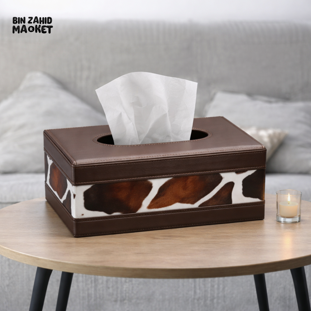 LUXURY ANIMAL PRINT TISSUE BOX HOLDER | MODERN HOME & OFFICE DÉCOR