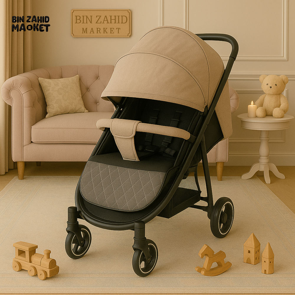 LUXURY BABY STROLLER - BEIGE