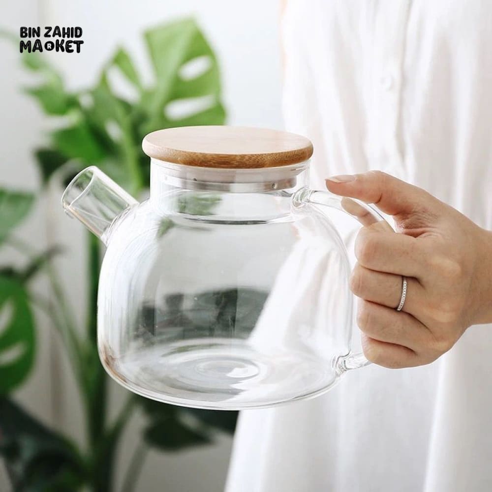 LUXURY BOROSILICATE GLASS TEAPOT – HEAT RESISTANT TRANSPARENT TEA POT