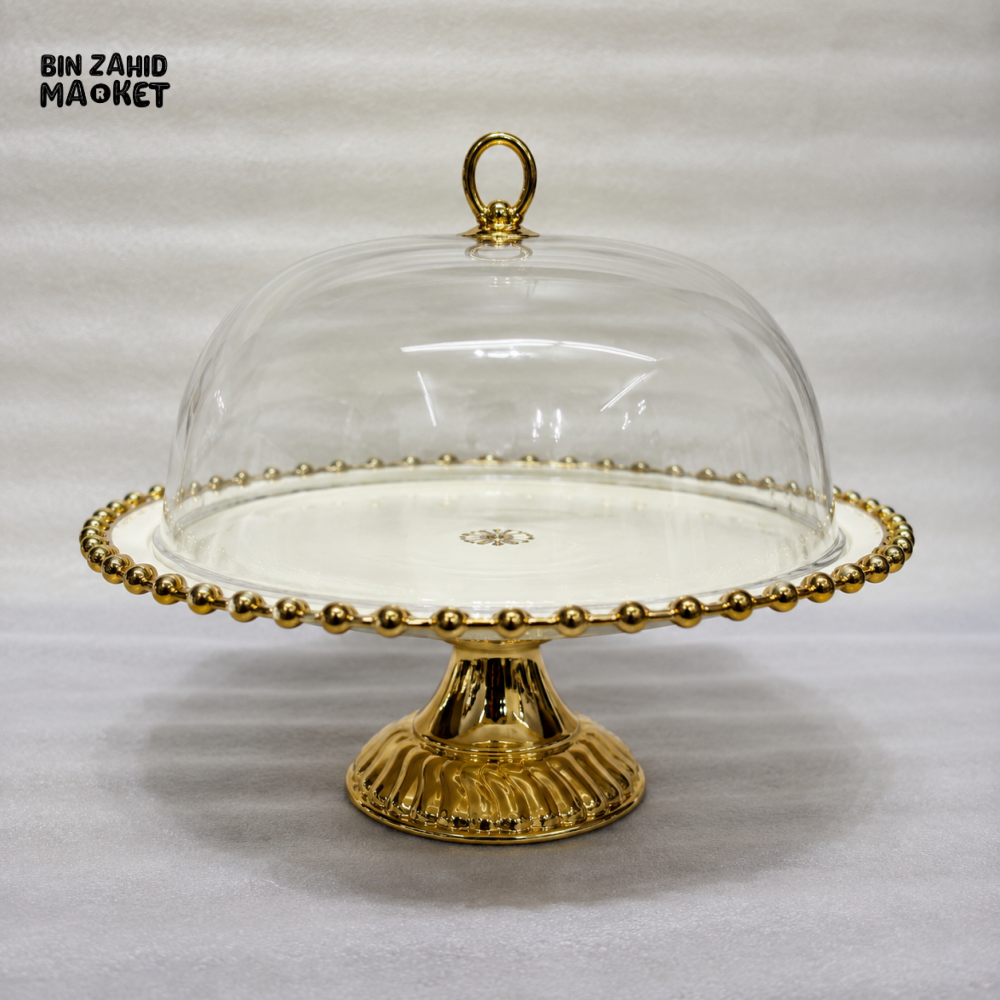 LUXURY CAKE STAND WITH GLASS DOME