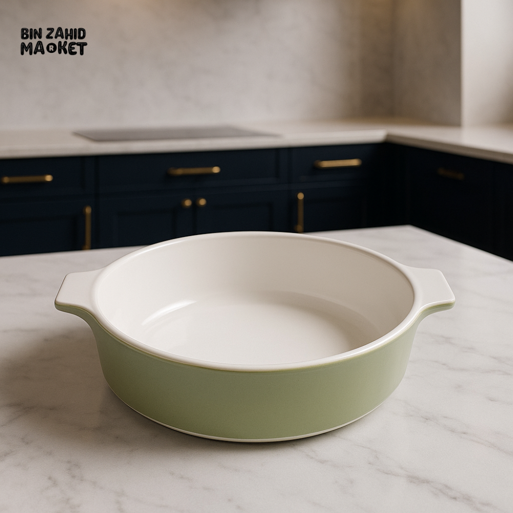 LUXURY CERAMIC BAKEWARE DISH – 29CM OVAL OVEN-SAFE BAKING PAN