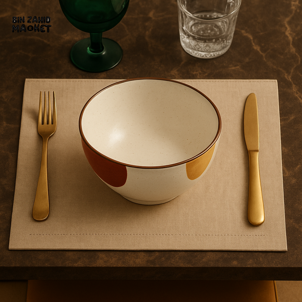 LUXURY CERAMIC BOWL – MODERN ABSTRACT DESIGN FOR PREMIUM DINING TABLE SETTING