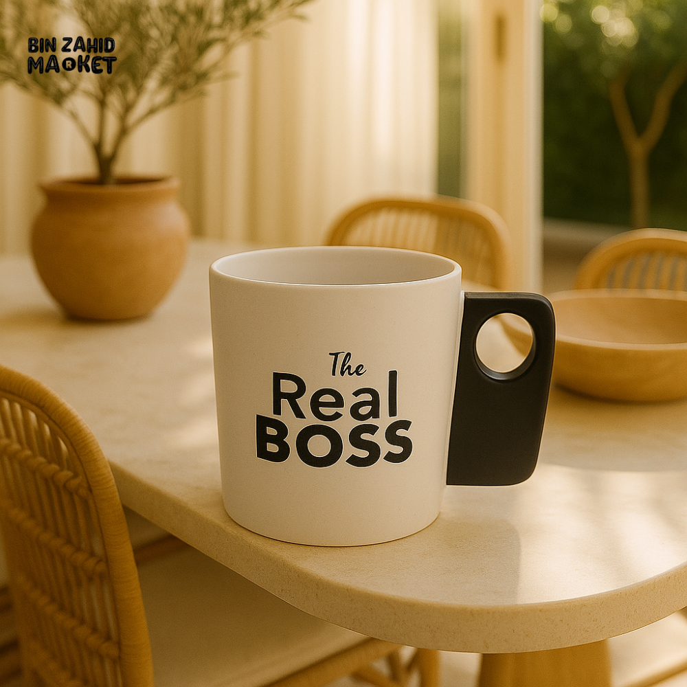 LUXURY CERAMIC MUG - THE REAL BOSS