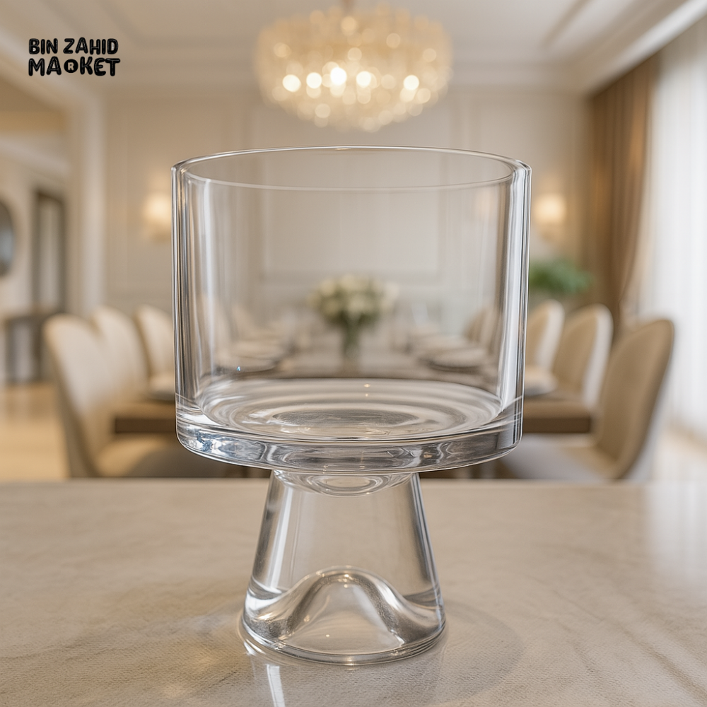 LUXURY CLEAR GLASS DESSERT BOWLS SET – 200ML – 6 PIECE ELEGANT TABLEWARE