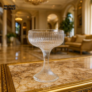 LUXURY CRYSTAL 6 PIECE ICE CREAM BOWL 220ML – ELEGANT DESSERT SERVING GLASS - F228-3B