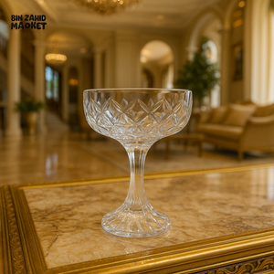 LUXURY CRYSTAL 6 PIECE ICE CREAM BOWL 220ML – ELEGANT DESSERT SERVING GLASS - F230-3C