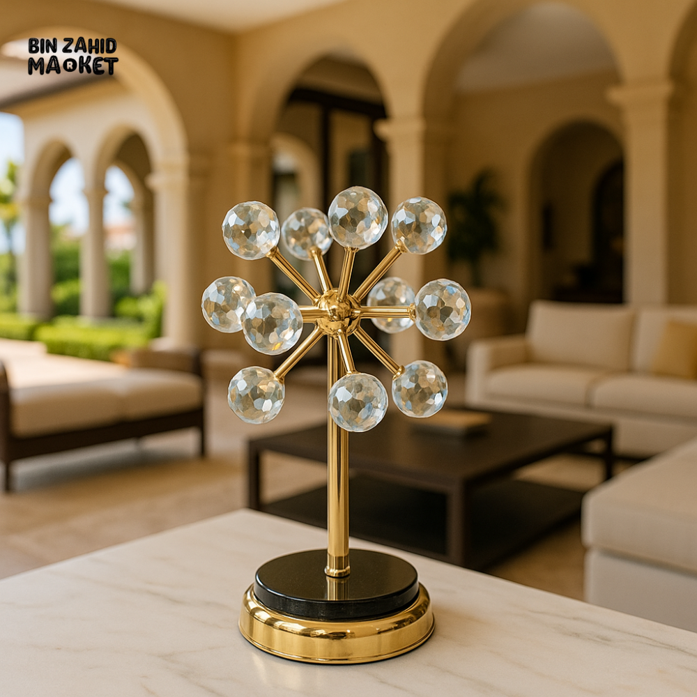 LUXURY CRYSTAL SPUTNIK TABLE DECOR – VILLA STYLE INTERIOR ACCENT