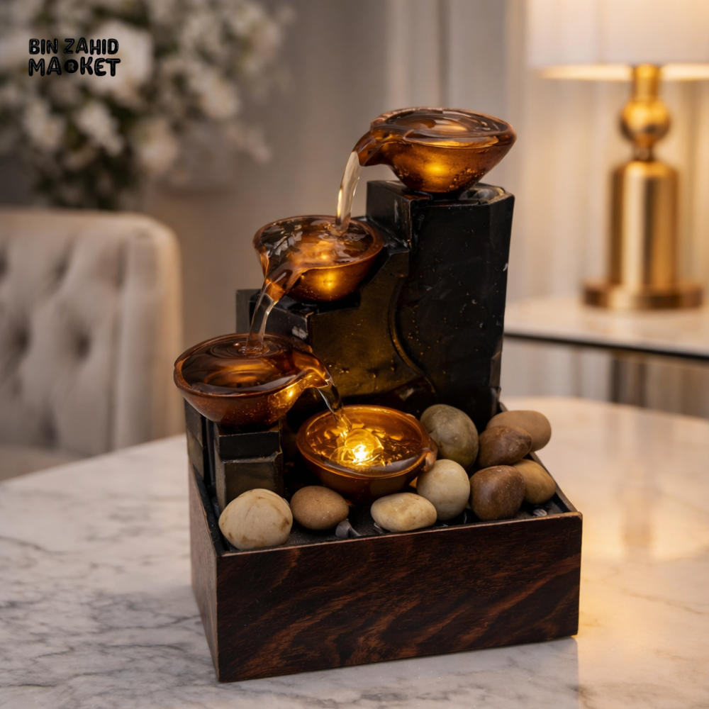 LUXURY DECORATIVE TABLETOP WATER FOUNTAIN - ETERNAL FLOW