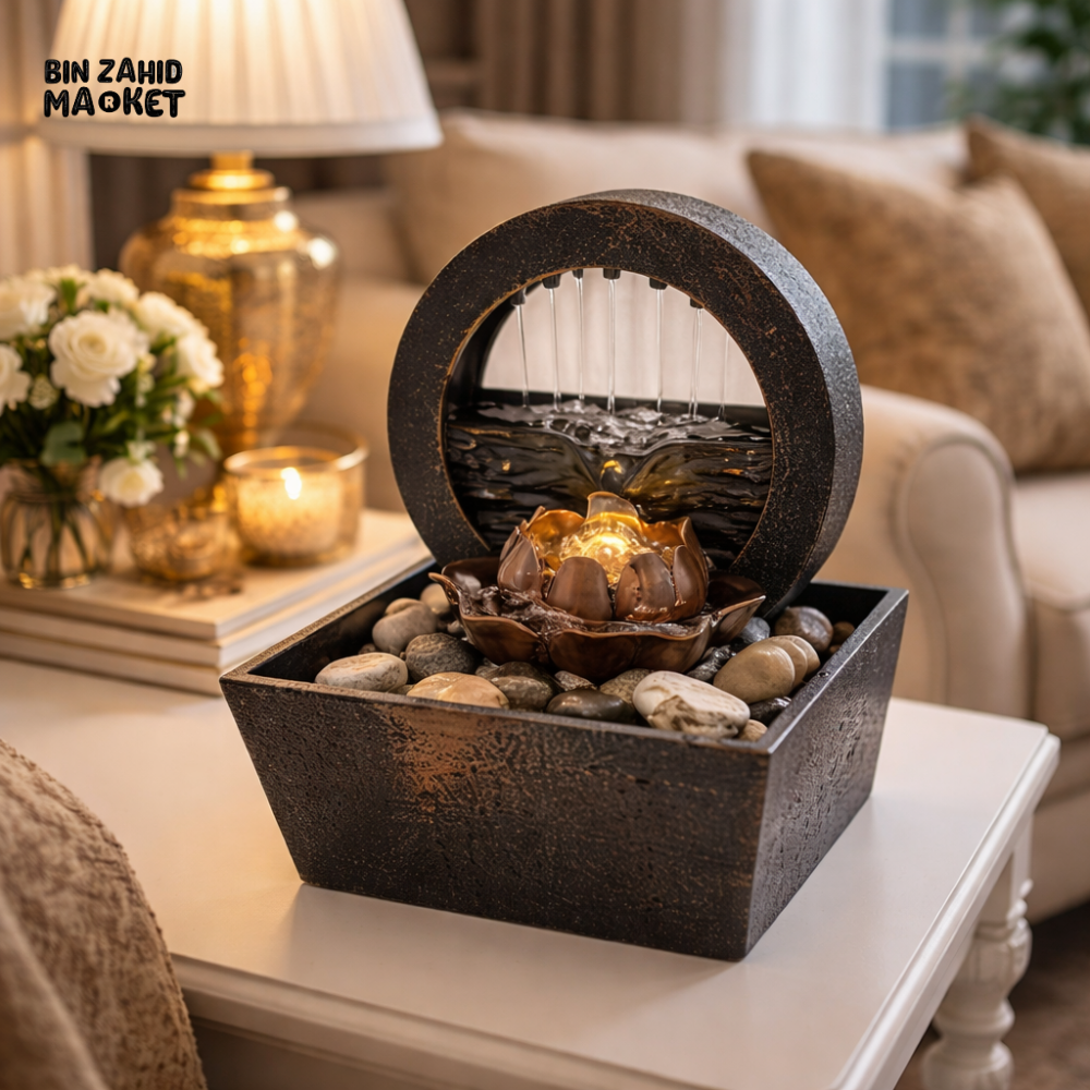 LUXURY DECORATIVE TABLETOP WATER FOUNTAIN - SERENITY RING