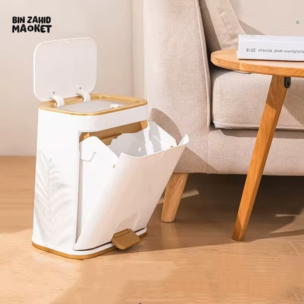LUXURY DOUBLE LID TRASH CAN – ELEGANT & MODERN WASTE BIN
