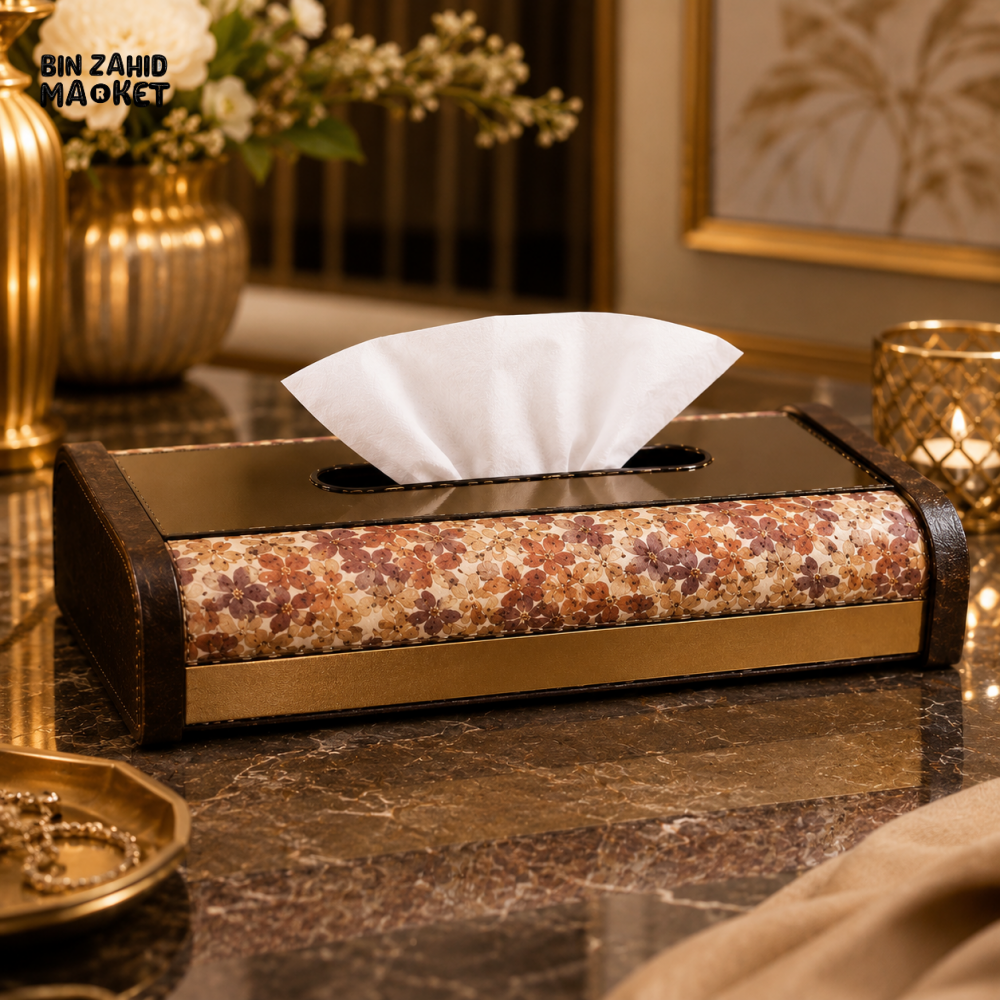 LUXURY FLORAL DECORATIVE TISSUE BOX HOLDER