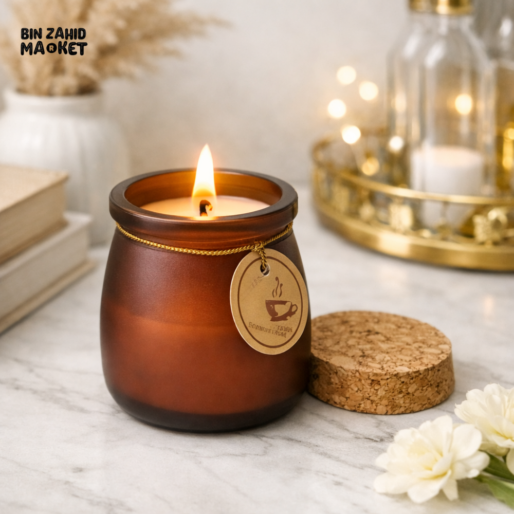 LUXURY GLASS AROMATHERAPY SCENTED CANDLE – SMOKELESS HOME DECOR & GIFT