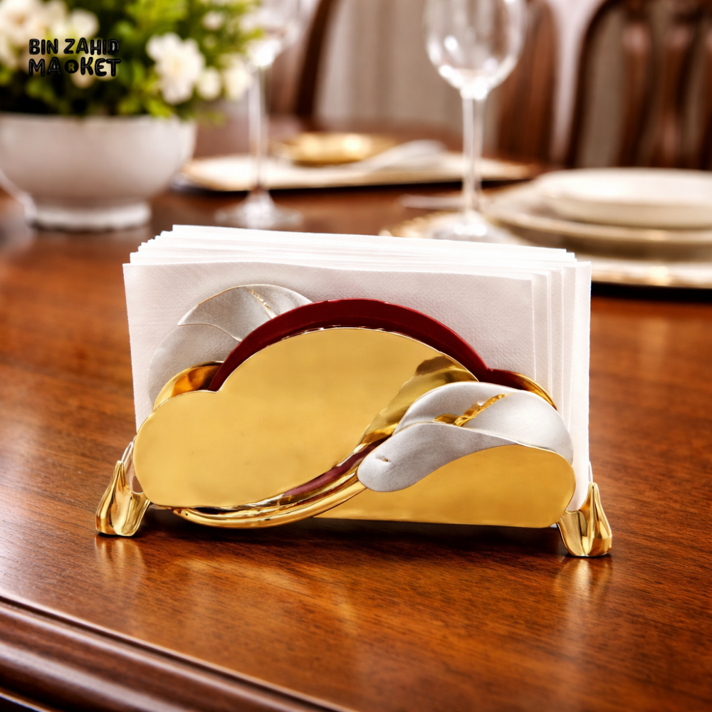 LUXURY GOLD CLOUD DESIGN NAPKIN HOLDER WITH TISSUE STAND